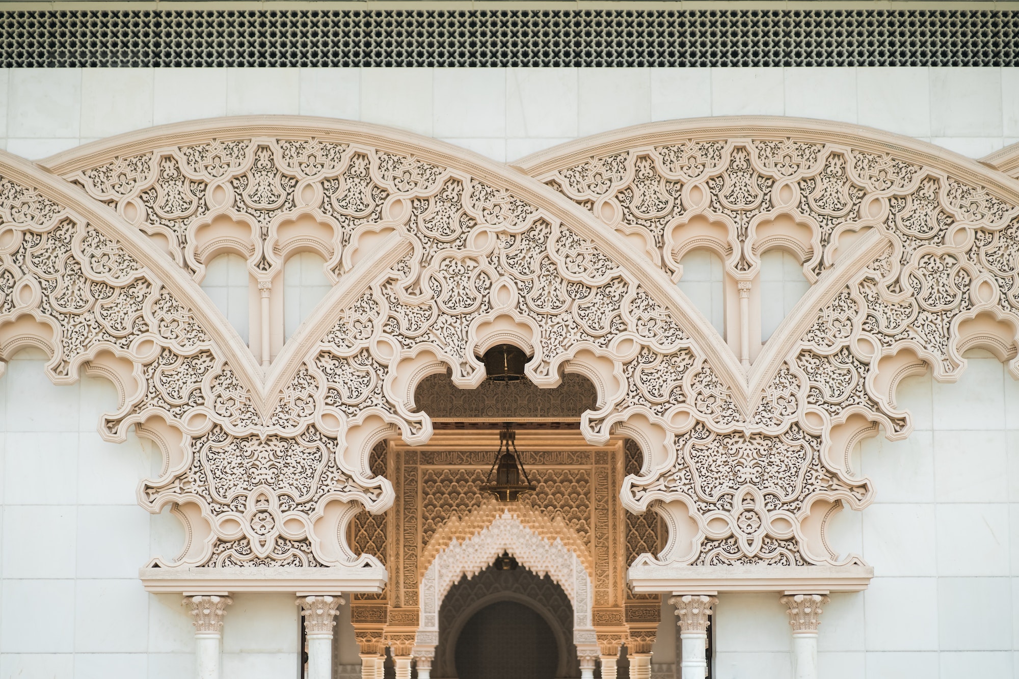morrocoan architecture details on the enterance. islamic, arabian design